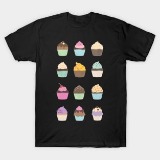 Cupcake Multi Design Set T-Shirt